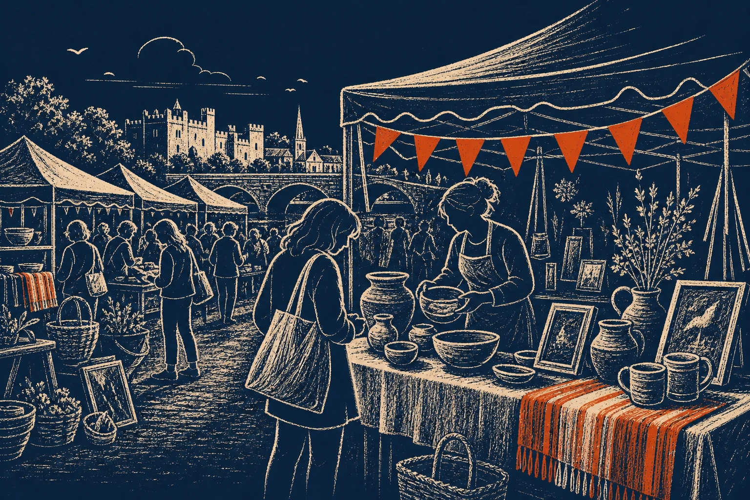 Achill Island Market with local food, crafts and artisan goods