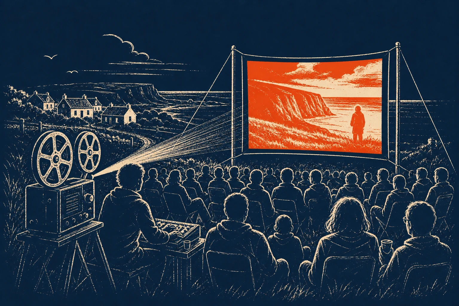 A restored heritage building in Clones set up as a pop-up cinema screen