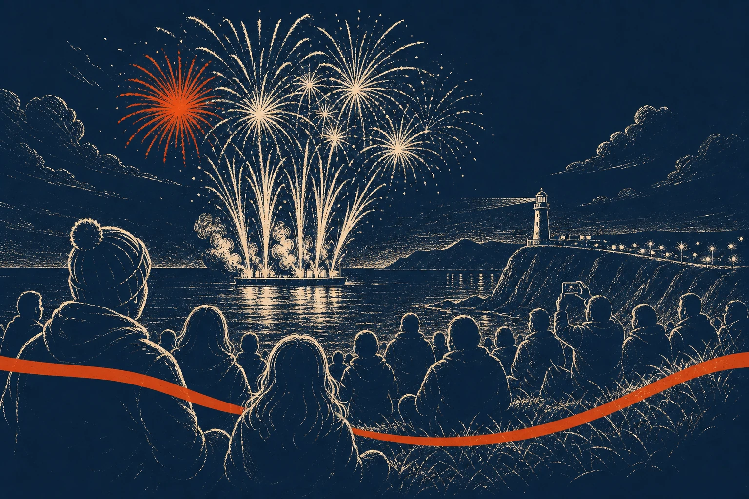 Fireworks display for Halloween in Maghera